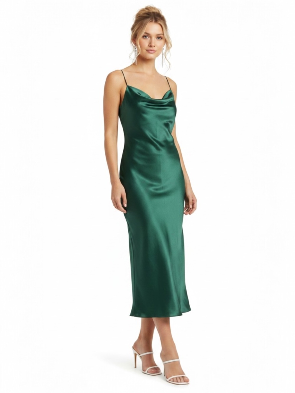 Petal & Pup Persia Slip Dress in Emerald Green Size 4 (Video)